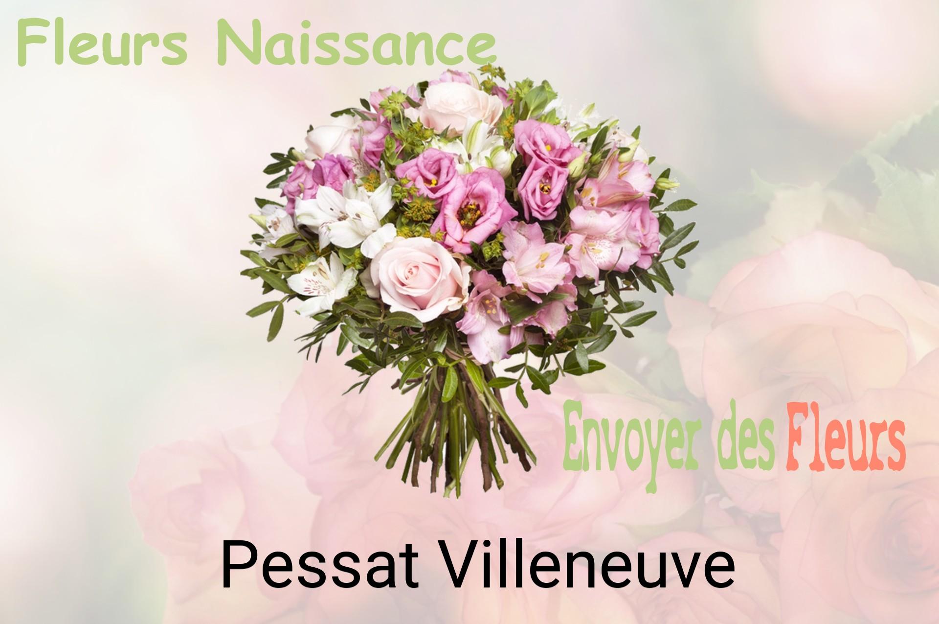 Bouquet de fleurs de naissance livré à Pessat-Villeneuve